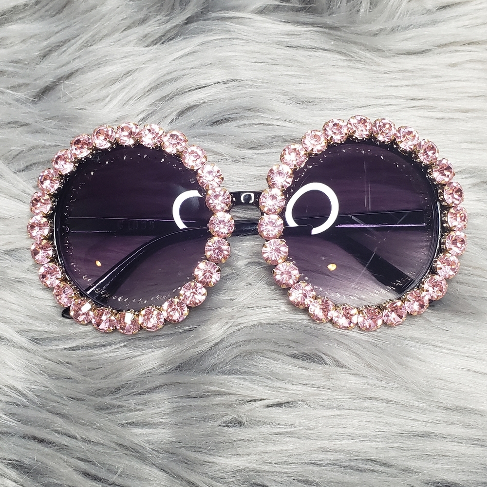 2/$15 pink stone sunglasses